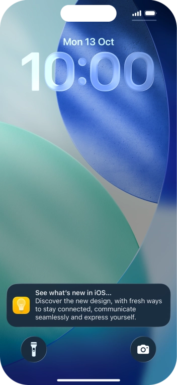 Press the required notification and follow the instructions on the screen to use the selected function.