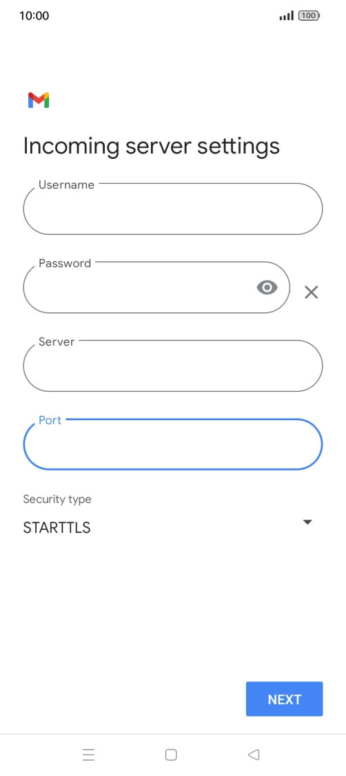 Press the drop down list below 