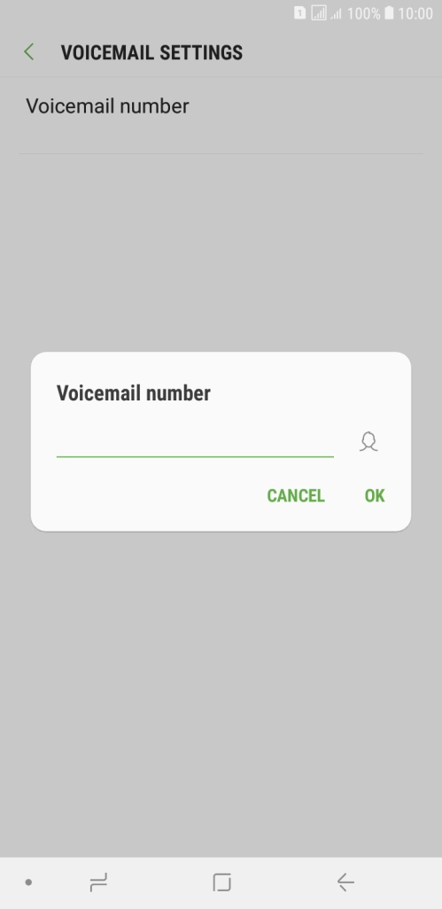 Key in +447953222222 and press OK.