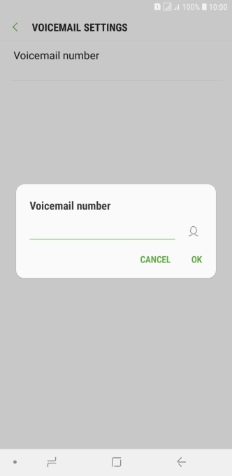 Key in +447953222222 and press OK.