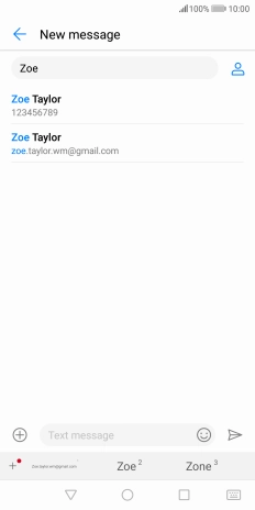 Press the required contact.