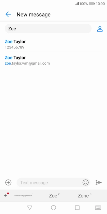 Press the required contact.