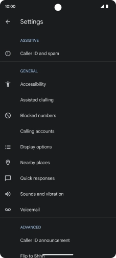 Press Calling accounts.