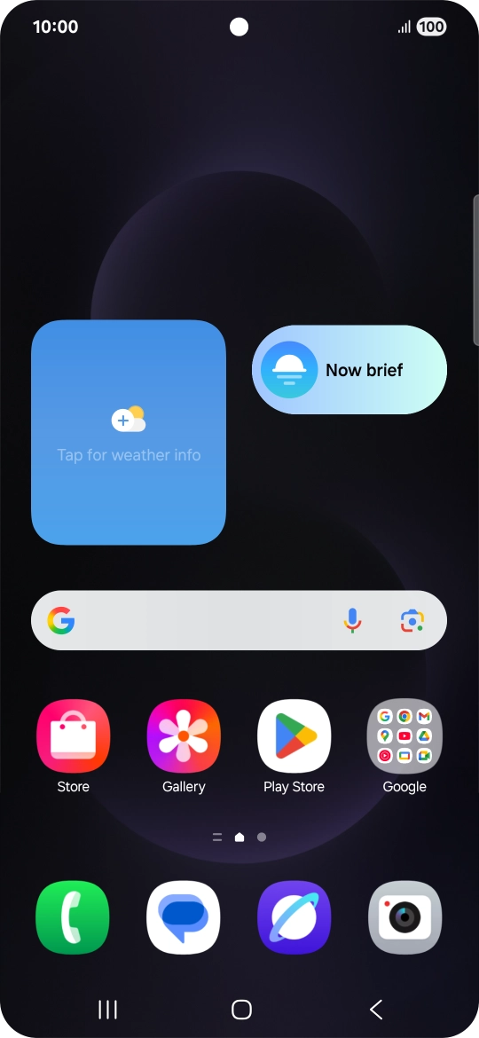 Press the Application key.