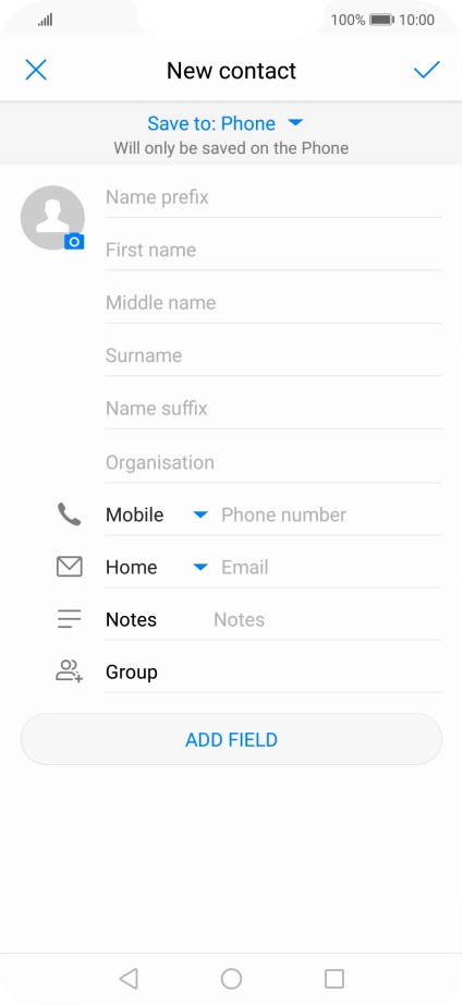Press First name and key in the required first name.