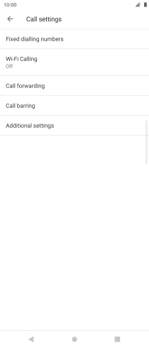 Press Call forwarding.