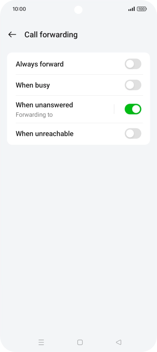 Press the Home key to return to the home screen.