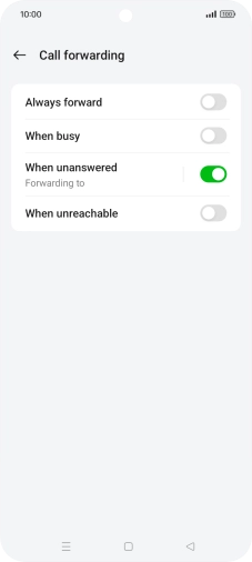 Press the Home key to return to the home screen.