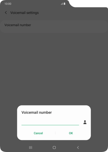 Key in +447953222222 and press OK.