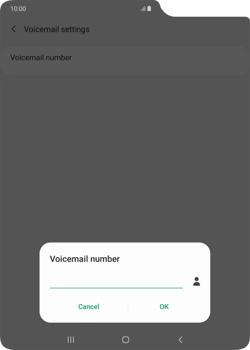 Key in +447953222222 and press OK.