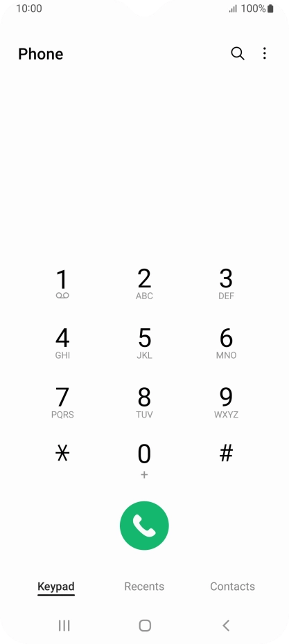 Press the menu icon.