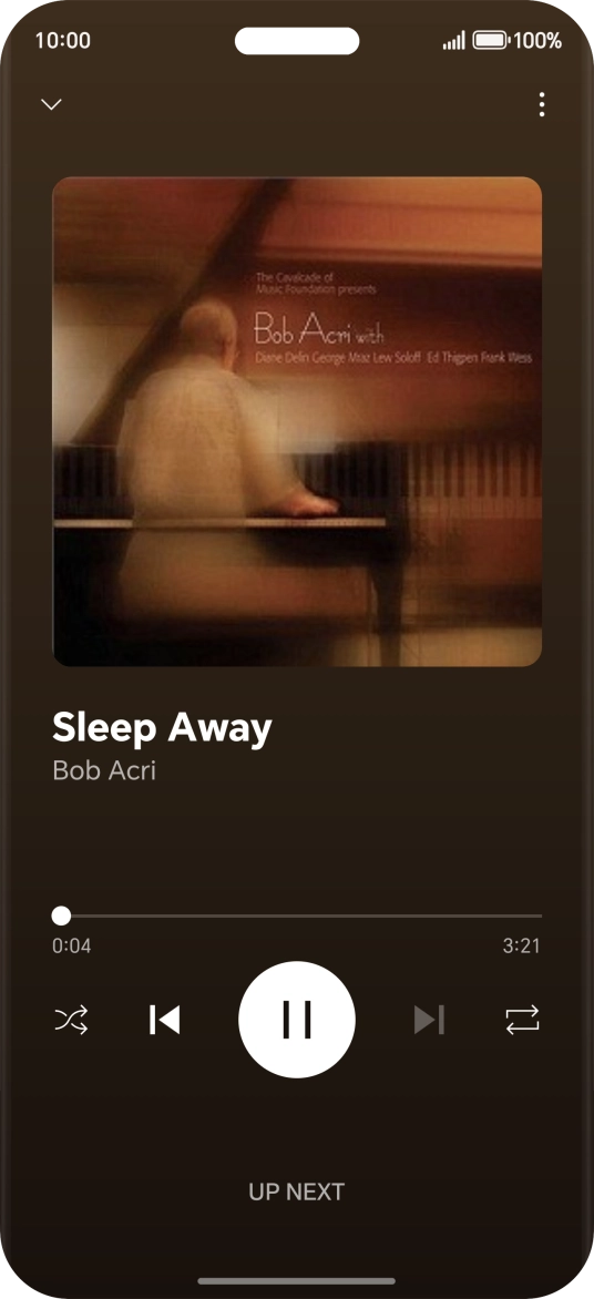 Press arrow right to go to the next audio file.