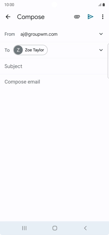 Press Subject and key in the required subject.