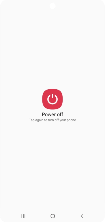 Press Power off.