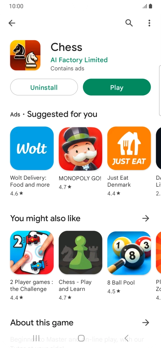 Press the Home key to return to the home screen.