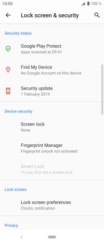 Press the Home key to return to the home screen.
