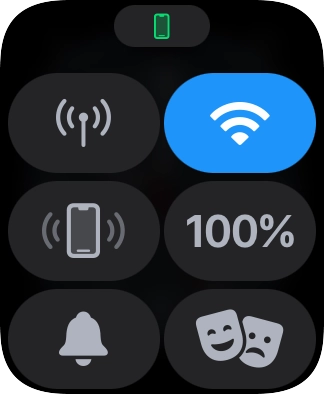 Press the find phone icon to send a signal to your phone.