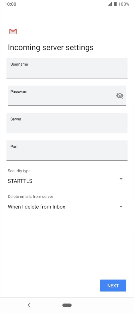 Press the field below 