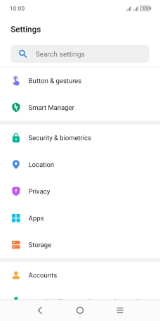 Press Security & biometrics.