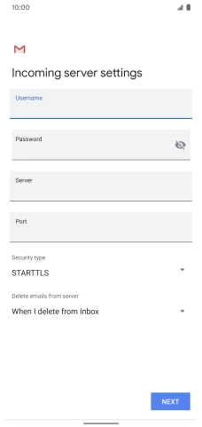 Press the field below 