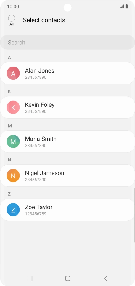 Press the field above 