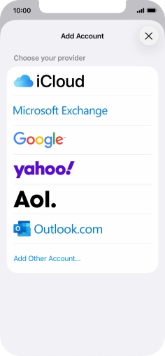 Press Add Other Account....