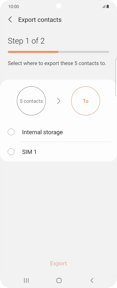 Press the name of the SIM.