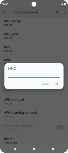 Key in 33 and press OK.