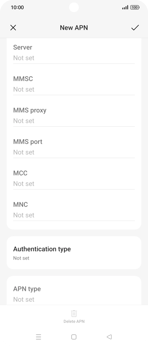 Press the field below 