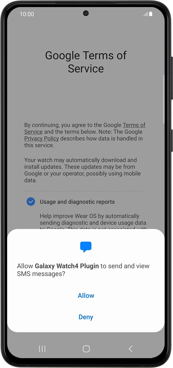 On your phone: Press Allow.