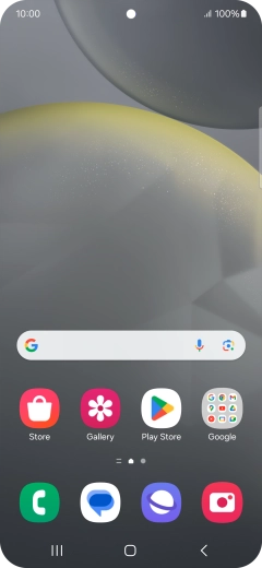 Slide two fingers downwards starting from the top of the screen.