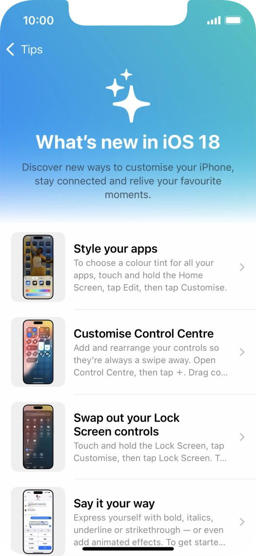 Slide your finger upwards starting from the bottom of the screen to return to the home screen.