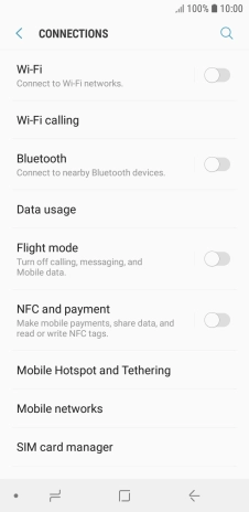 Press Mobile networks.