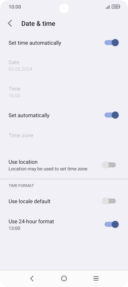 Press the Home key to return to the home screen.