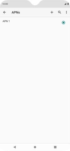 Press the new data connection icon.