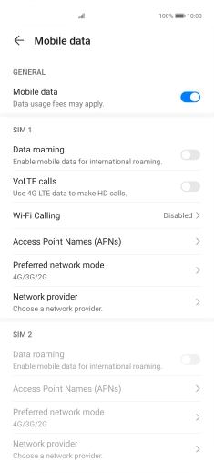 Press Access Point Names (APNs).