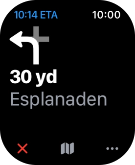 Follow the instructions on the screen to go to the required destination.