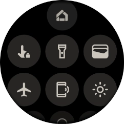 Press the flight mode icon to turn the function on or off.