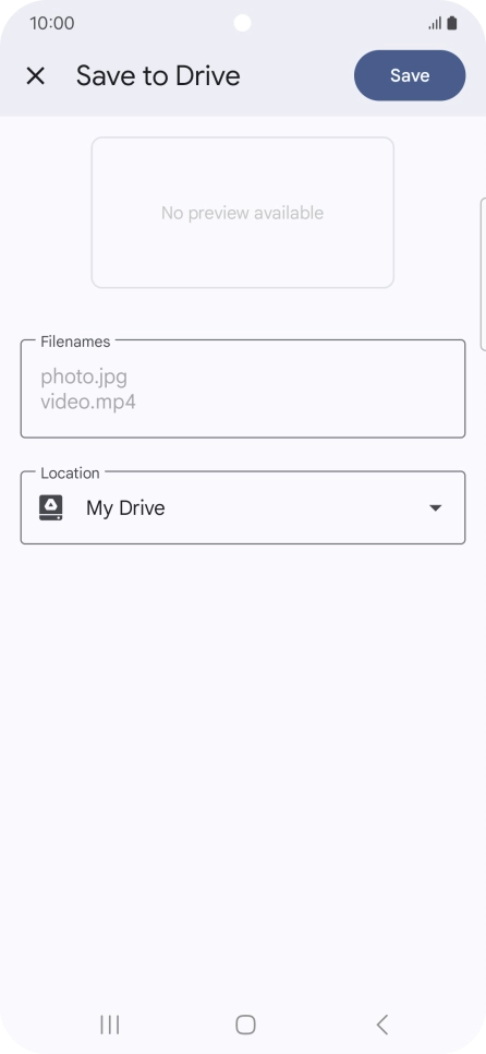 Press the field below 