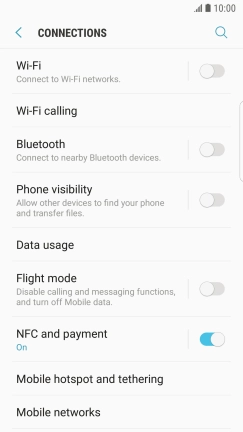Press Mobile networks.