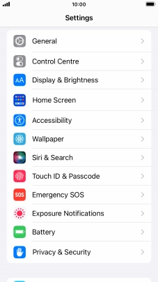 Press Touch ID & Passcode.