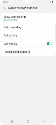 Press Call forwarding.
