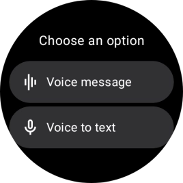 Press the required setting and follow the instructions on the screen to record and send the required reply.