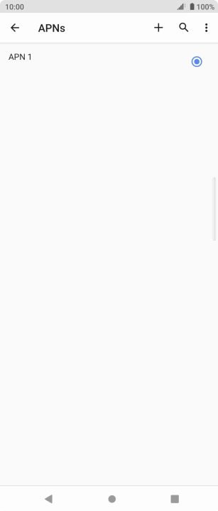 Press the new data connection icon.
