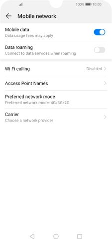 Press Access Point Names.