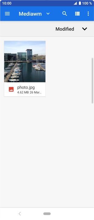 Press the required file.
