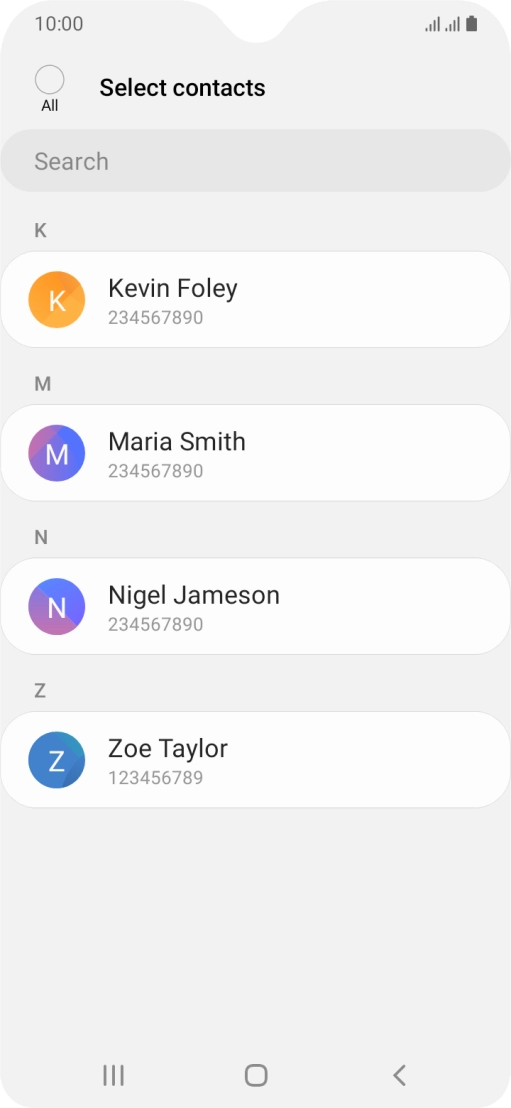 Press the field above 