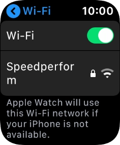 Press the Digital Crown to return to the home screen.