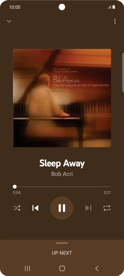 Press arrow right to go to the next audio file.