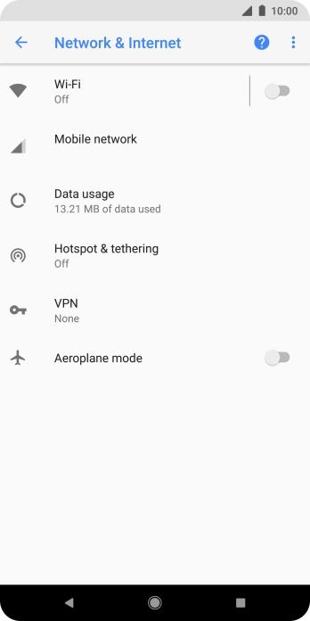 Press Hotspot & tethering.